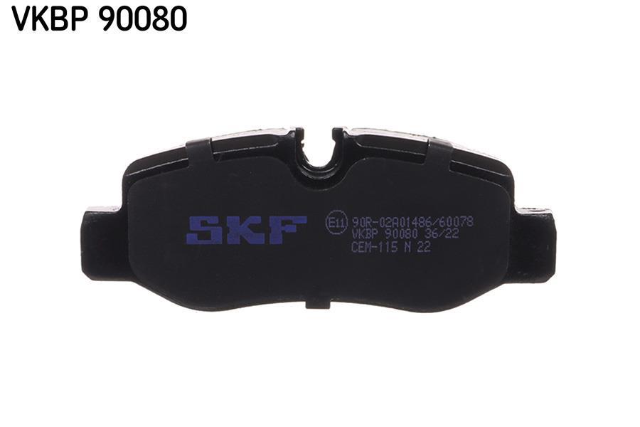 Jeu de 4 plaquettes de frein SKF ref. VKBP 90080